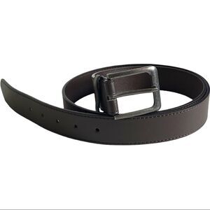 Beverly Hills Polo Club Dark Brown Belt with Pewter Tine Buckle - Size 42
